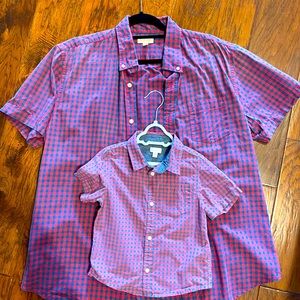 Matching Dad and Son shirt.